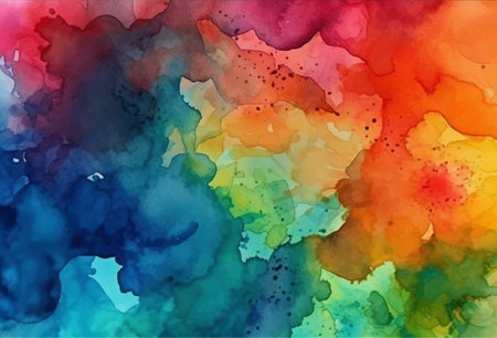 Abstract watercolor colorful background, vector illustrationのイラスト素材