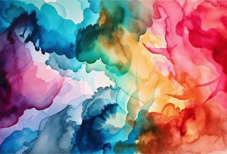 Abstract watercolor colorful background, vector illustrationのイラスト素材