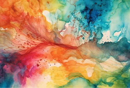 Abstract watercolor colorful background, vector illustrationのイラスト素材