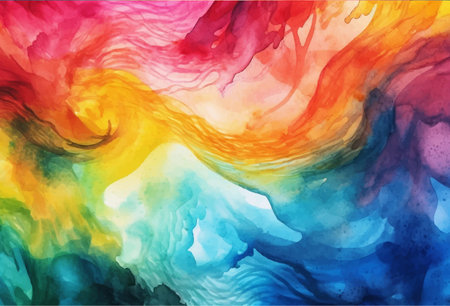 Abstract watercolor colorful background, vector illustrationのイラスト素材