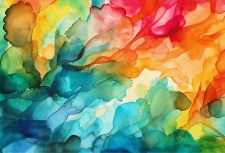 Abstract watercolor colorful background, vector illustrationのイラスト素材