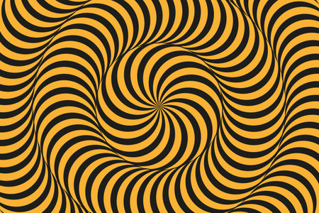 Abstract optical illusion spiral backgroundのイラスト素材