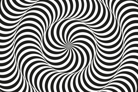 Abstract optical illusion spiral backgroundのイラスト素材