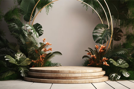 Product display 3d podium backgroundの素材