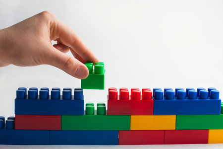 Kids development, Building blocks and constructionの写真素材