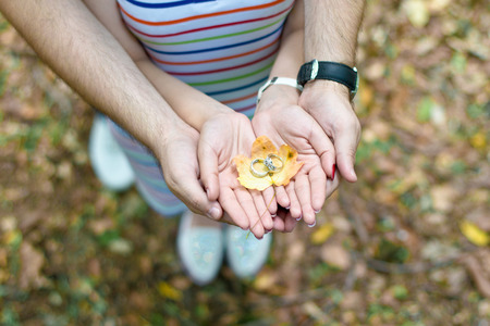 Young couple is walking in the park, Lovely couple is walking in the gardenの写真素材