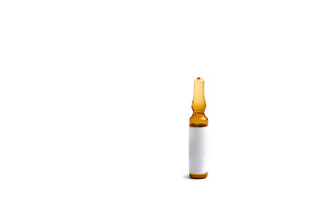 Coronavirus 2019-nCoV outbreak. Capsule on a white isolated backgroundの写真素材