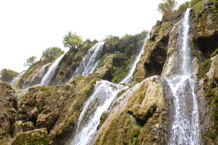 Girlevik waterfalls in Erzincan City of Eastern Turkeyの写真素材