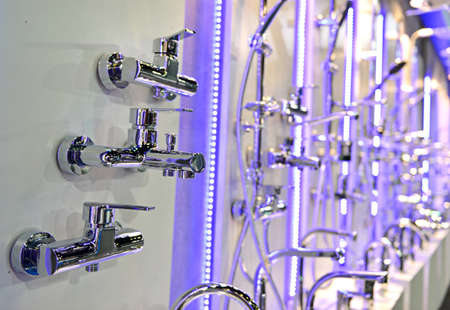 modern kitchen designs and faucet technology at the kitchen fair in istanbul fair center