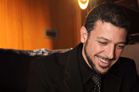 Toprak Sergen in interview, one of Turkey's famous theater actor and TV series in istanbul, Turkeyのeditorial素材