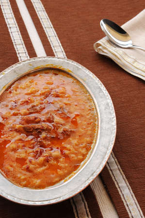 A traditional Turkish dish made with chickpeas and meat from amasya cuisine