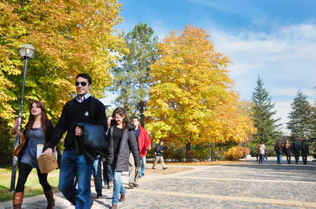 Middle East Technical University campus life and students in Ankara, Turkey, November 12 2019のeditorial素材