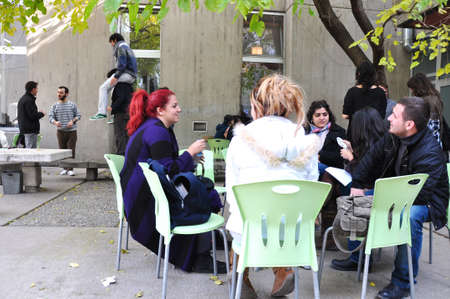 Middle East Technical University campus life and students in Ankara, Turkey, November 12 2019