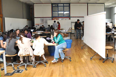 Middle East Technical University campus life and students in classroom in Ankara, Turkey, November 2019のeditorial素材