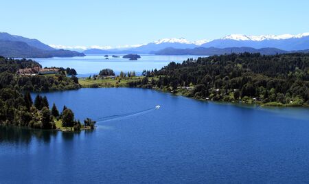 A beautiful place of resort in Patagoniaの写真素材