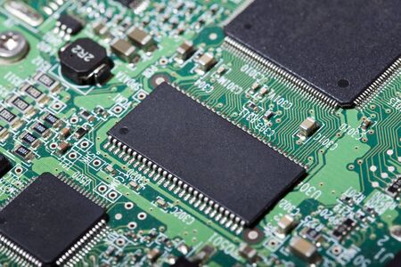 The exterior electronics of a hard drive の写真素材
