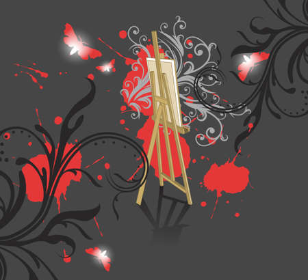 abstract floral background with place for your textのイラスト素材