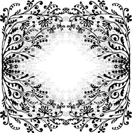 floral frame with space for textのイラスト素材