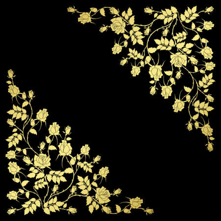 abstract floral background with place for your textのイラスト素材