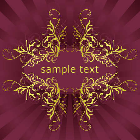 abstract floral background with place for your textのイラスト素材