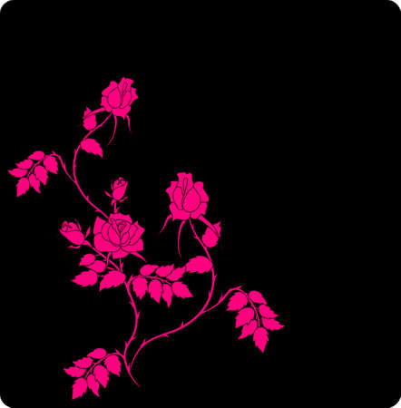 abstract floral background with place for your textのイラスト素材