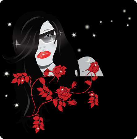abstract glamour party girl with place for your text

のイラスト素材