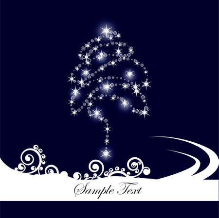 abstract christmas treeのイラスト素材