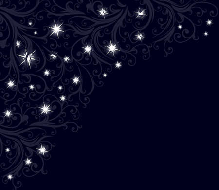 Grunge floral frame with space for text のイラスト素材