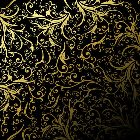 abstract floral frame with space for text のイラスト素材