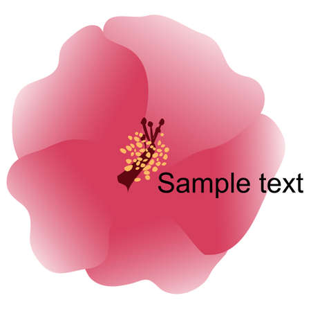 card design with stylized flower;  invitation for holidays and life events, with space for your textのイラスト素材