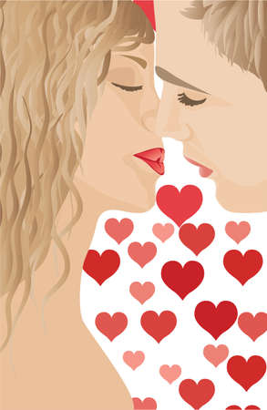 Couple in love のイラスト素材