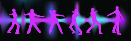 Club girls banners.のイラスト素材