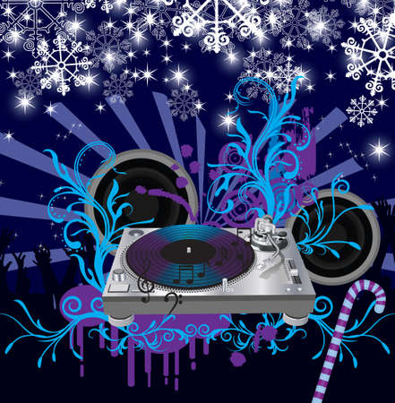 Abstract   Christmas Concert posterのイラスト素材