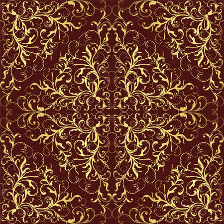 Seamless floral background.   illustration.のイラスト素材