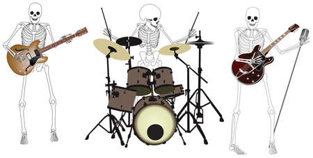 Skeleton Bandのイラスト素材