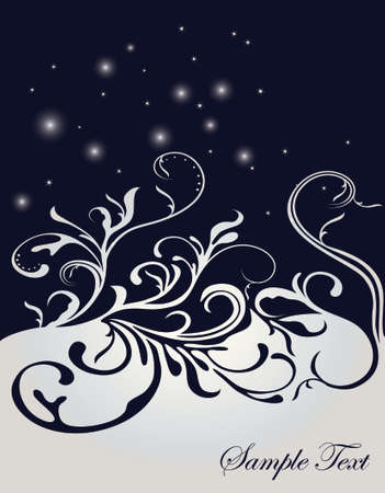 abstract winter card with place for your textのイラスト素材