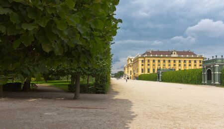 Vienna, Austria, July 23, 2011 - Schönbrunn Palace and its gardensのeditorial素材