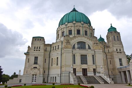 Church of the central cemetery in Vienna, Austria.の写真素材