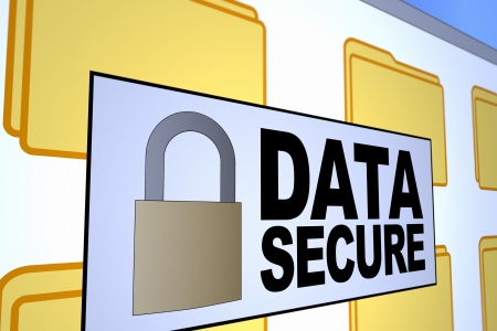 Computer generated image of a data secured message. Concept for data security.の写真素材
