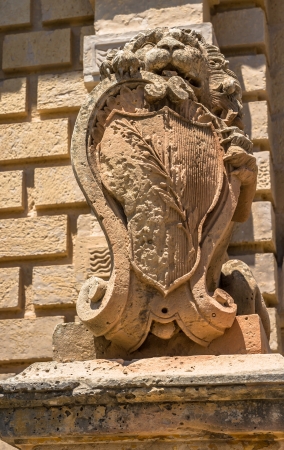 Lion statue at the entrance of medieval city of Medina の写真素材