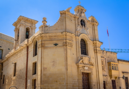 The Church of Our Lady of Victory is considered to be the first building completed in Valletta の写真素材