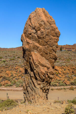 One of the Roques de Garcia, rock formation near Teide volcano の写真素材