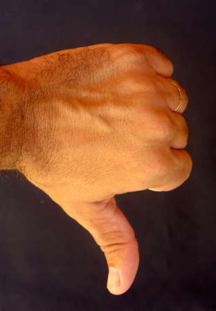 negative sign made with the hand