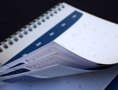 Looking to the past with the Calendarの写真素材