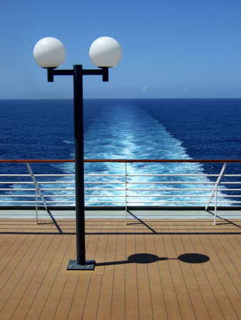 Passenger Cruise ship stern viewの写真素材