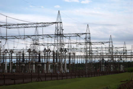 Electrical distribution center of the biggest hydroelectric plant of the worldの写真素材
