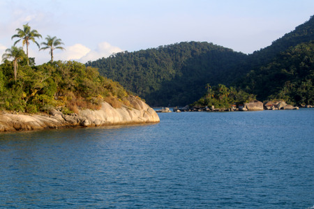 Island in Paraty in Rio de Janeiro, Brazilの写真素材