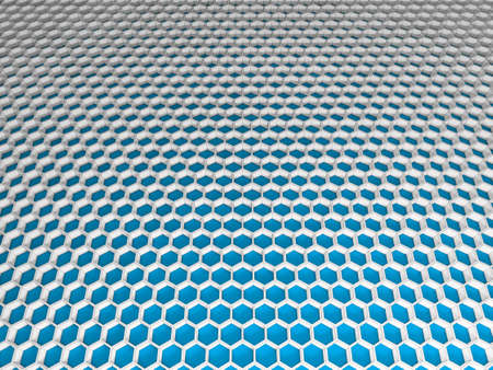 Abstract honeycomb hexagon light mesh grid