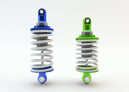 Sport Shock absorbers isolated on white background