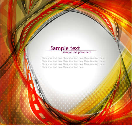 Abstract wavy vector design with with lighting effect. Vectorのイラスト素材